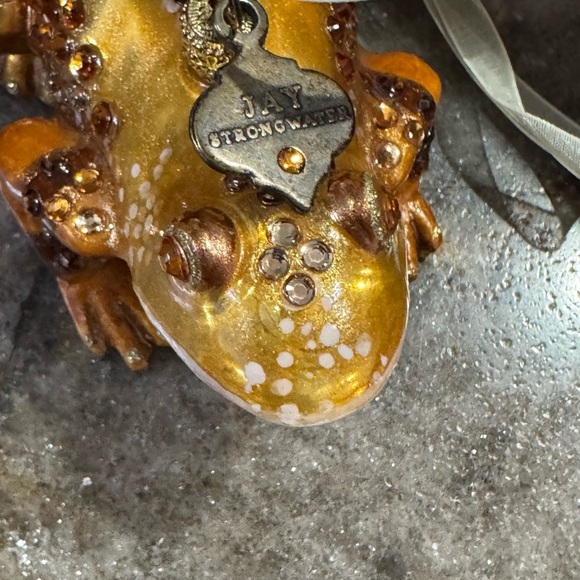 Jay Strongwater Melie Flori frog glass ornament
RARE 
NEW
5071 - Picture 8 of 10